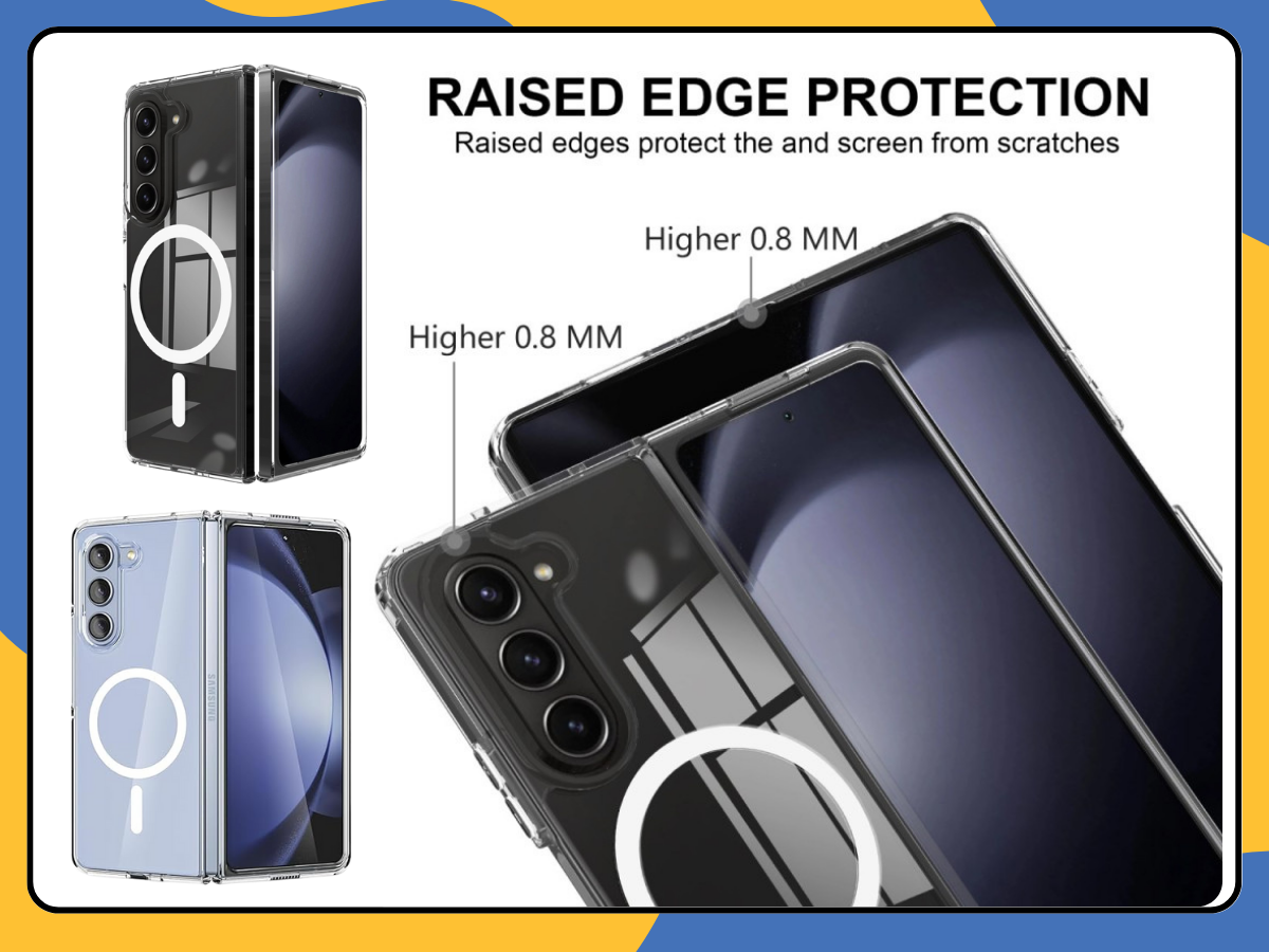 Magnetic Clear Case For Samsung Galaxy Z Fold 4 5 6 Shockproof Slim Bumper Cover