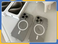 Clear Magnetic iPhone 15 14 13 12 Pro Max Case MagSafe Shockproof Silicone Cover