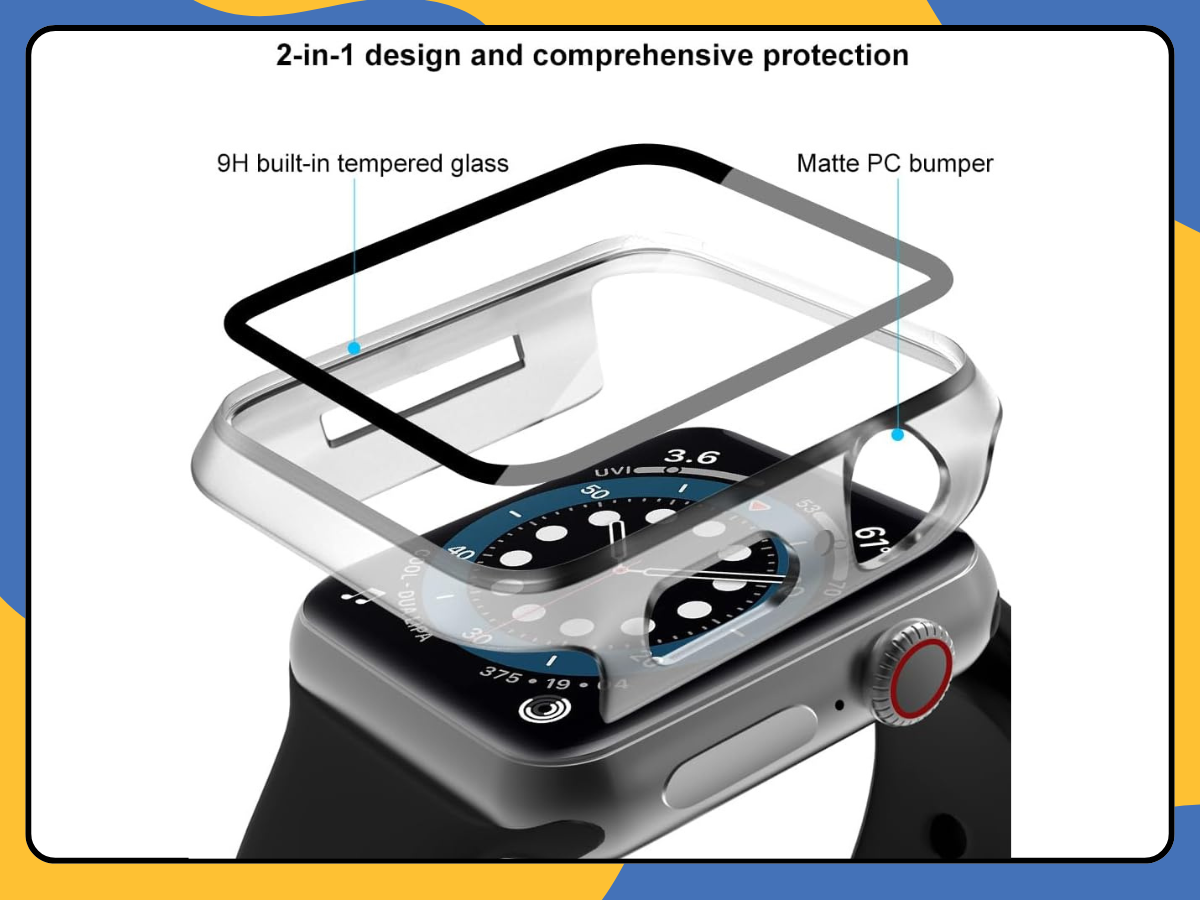 Apple Watch Case GEL TPU Cover Screen Protector For iWatch 7 8 9 6 5 4 SE Series