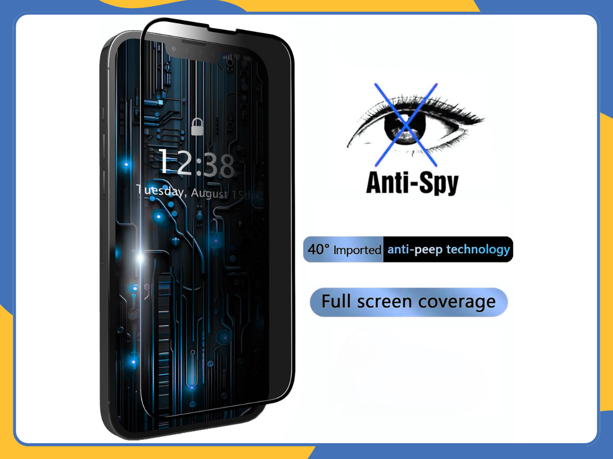 Privacy Tempered Glass Screen Protector For iPhone 16 15 14 13 12 11 XR Pro Max