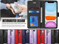 iPhone 7 8 Plus X XS Max XR 11 12 13 14 15 16 Pro Max Leather Magnet Wallet Case