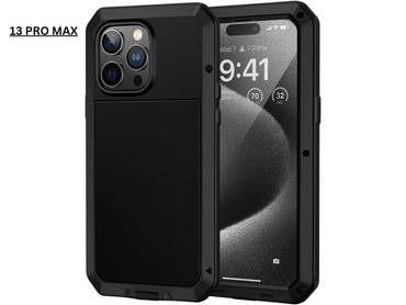Aluminum Heavy Duty Armor Military Screw Case for iPhone 7-16 Pro Max & S21-S24