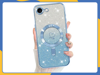 iPhone 16E MagSafe Case Bling Glitter Shockproof Luxury TPU Magnetic Cover