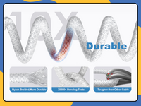 Heavy Duty Braided USB Fast Charger Cable for iPhone 14 13 12 11 X 8 7 1M 2M 3M