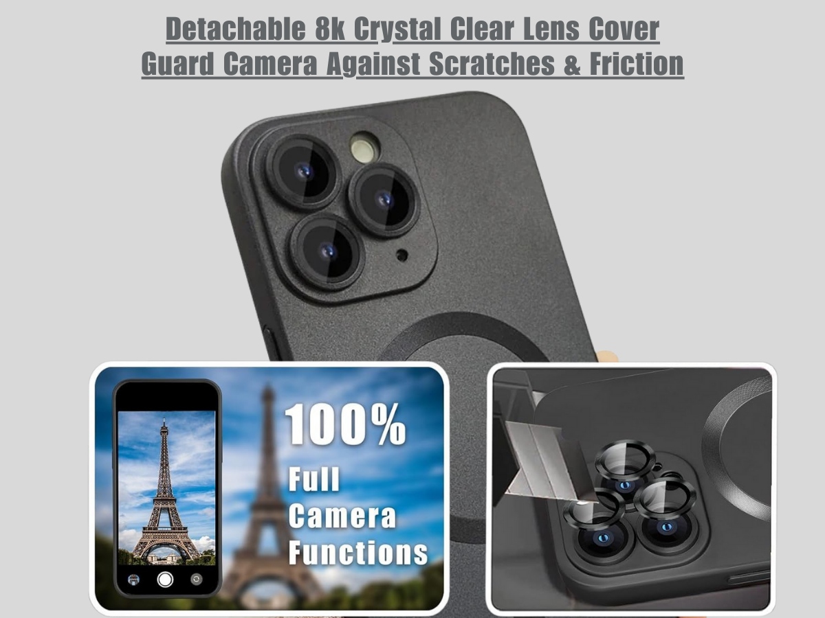 For iPhone 16 Pro Max MagSafe Case Matte Shockproof Magnetic Slim Cover