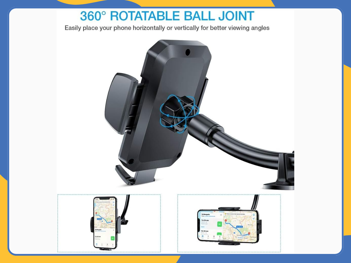 Universal 360° Car Phone Holder Windscreen Dashboard Mount Cradle for Mobile UK