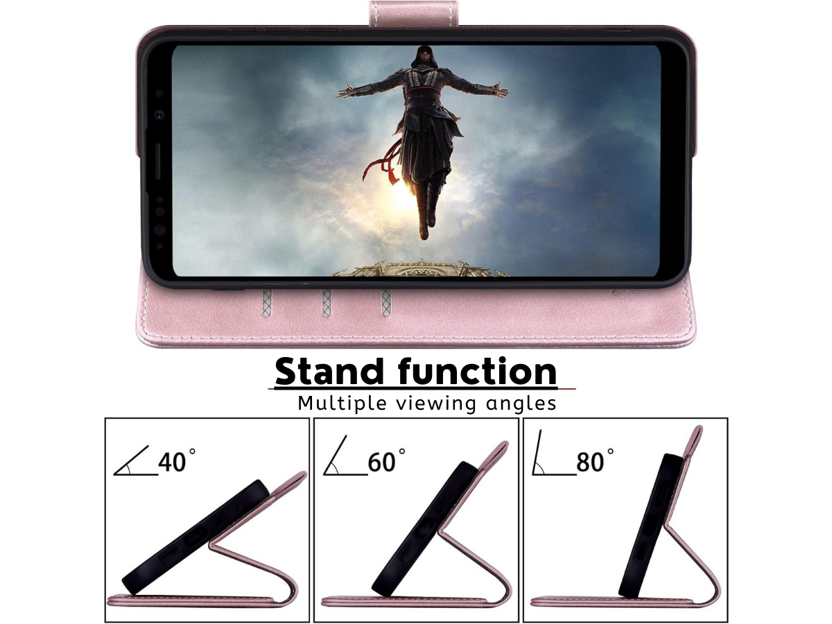 Samsung Galaxy S8 S21 Ultra Leather Wallet Magnetic Flip Case Cover Shockproof