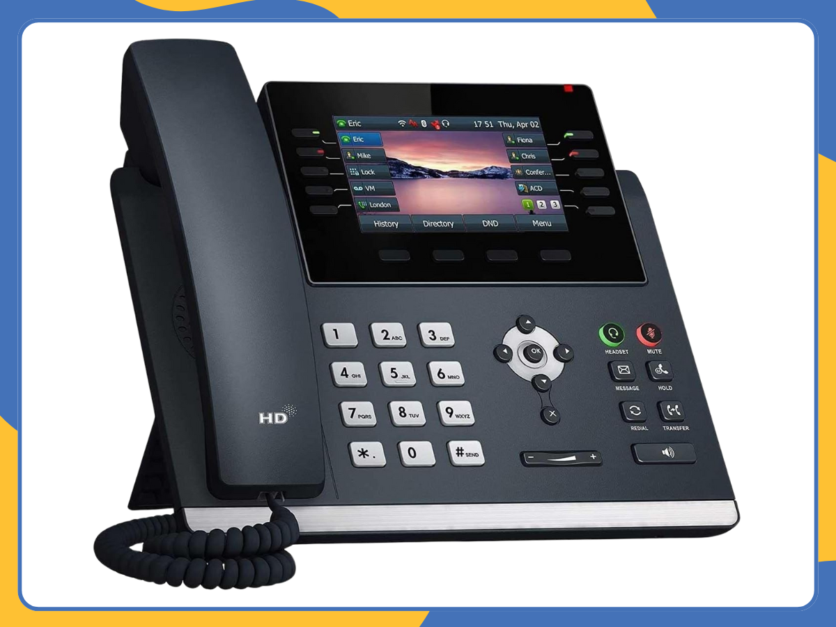 Yealink SIP-T46U Ultra-Elegant Gigabit IP Phone HD Voice | PoE | 16 Lines | VoIP