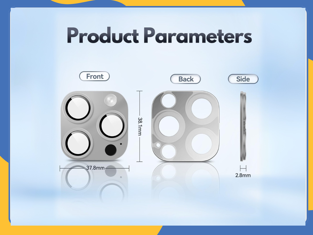 4× Camera Lens Protector iPhone 11–16 Pro Max Tempered Glass Anti-Scratch Cover