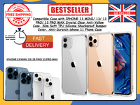 iPhone 13/13 Pro/Pro Max Clear Shockproof Slim Silicone Gel Case Phone Cover