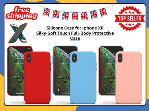 iPhone XR Case – Shockproof Silicone Matte Gel Soft TPU Liquid Rubber Cover – UK