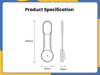 Universal Magnetic 360° Rotating Car Mount Holder for MagSafe iPhone Samsung UK