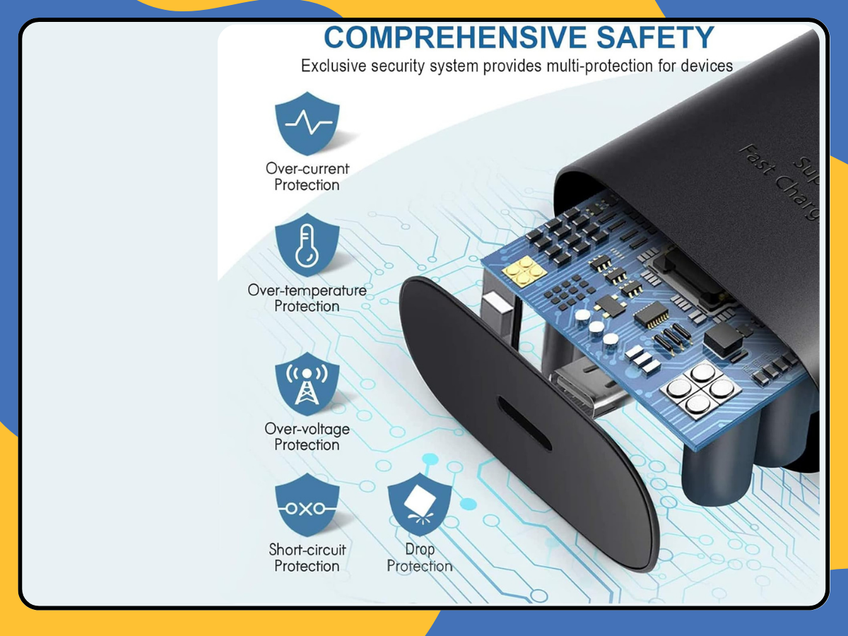 25W USB-C Fast Charger Plug PD UK 3 Pin Wall Adapter for Samsung iPhone Pixel UK