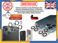 4× Camera Lens Protector iPhone 11–16 Pro Max Tempered Glass Anti-Scratch Cover