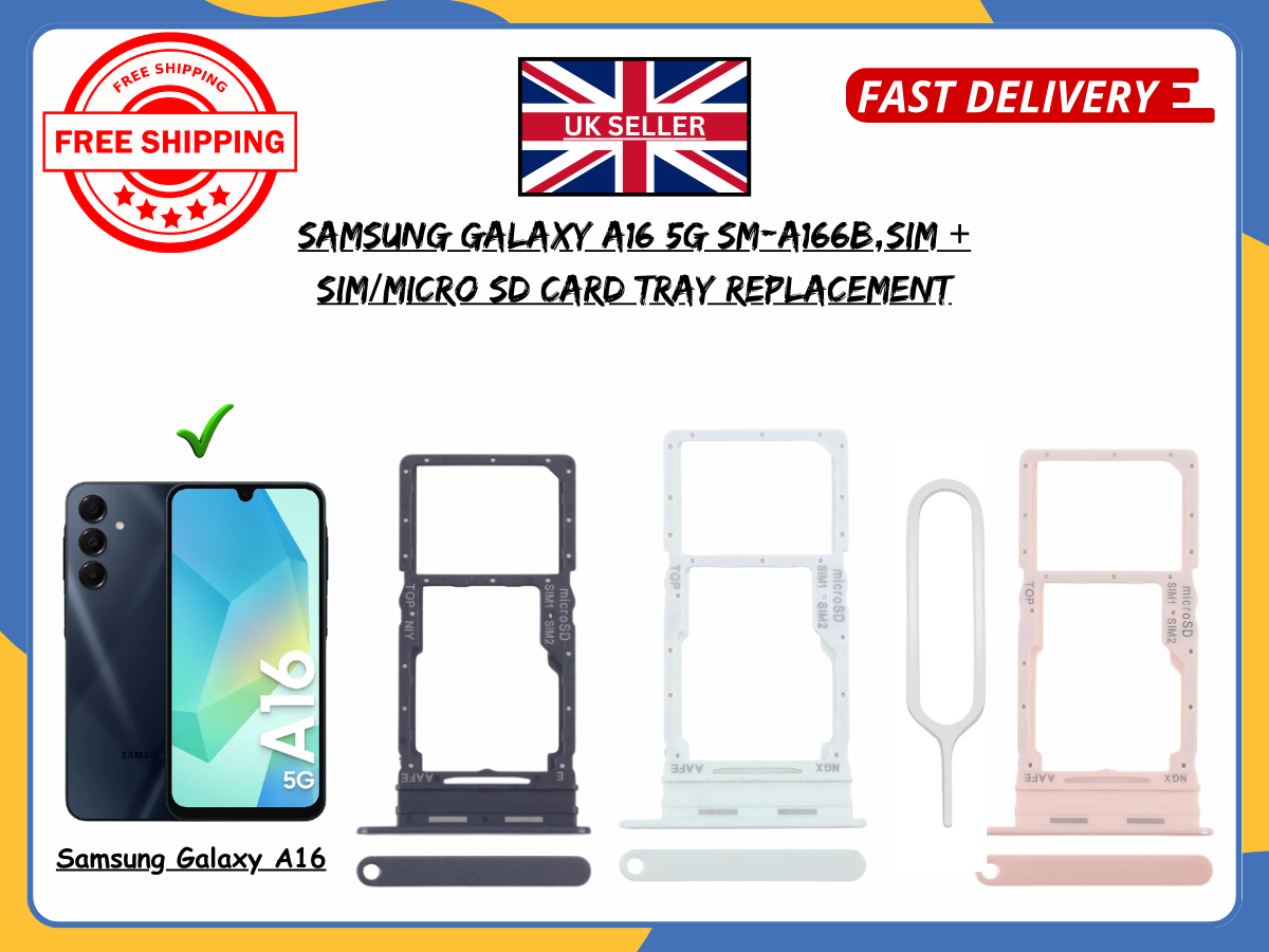 For Samsung Galaxy A16 4G/5G A166B SIM SD Card Tray Slot Holder Replacement UK