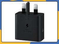 Super Fast Charging Wall Charger Dual Port USB-C Adapter | UK 3-Pin Plug Black