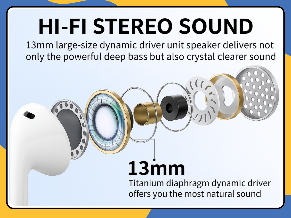 REMAX TWS-10i Wireless Earbuds Bluetooth 5.3 Headphones Charging Case UK