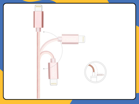 Heavy Duty Braided USB Fast Charger Cable for iPhone 14 13 12 11 X 8 7 1M 2M 3M