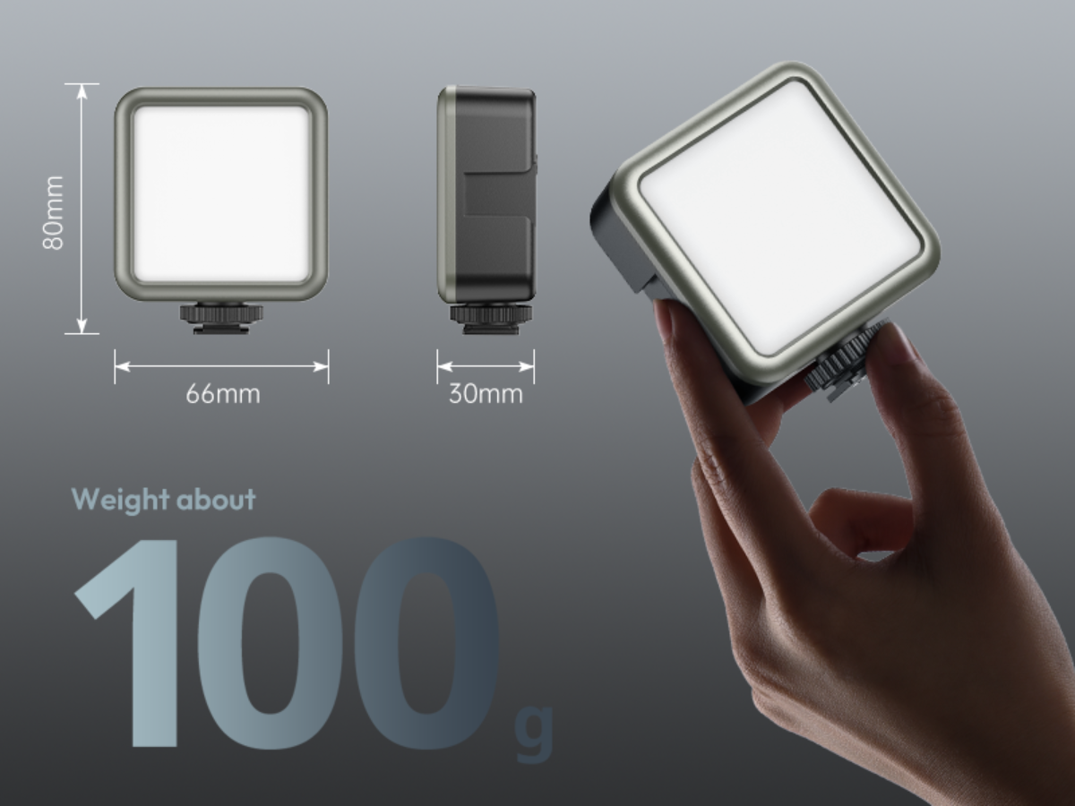 Portable RGB LED Video Light Mini Photography Fill Light for Camera & Streaming