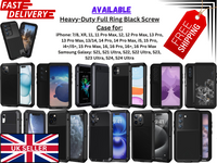 Aluminum Heavy Duty Armor Military Screw Case for iPhone 7-16 Pro Max & S21-S24