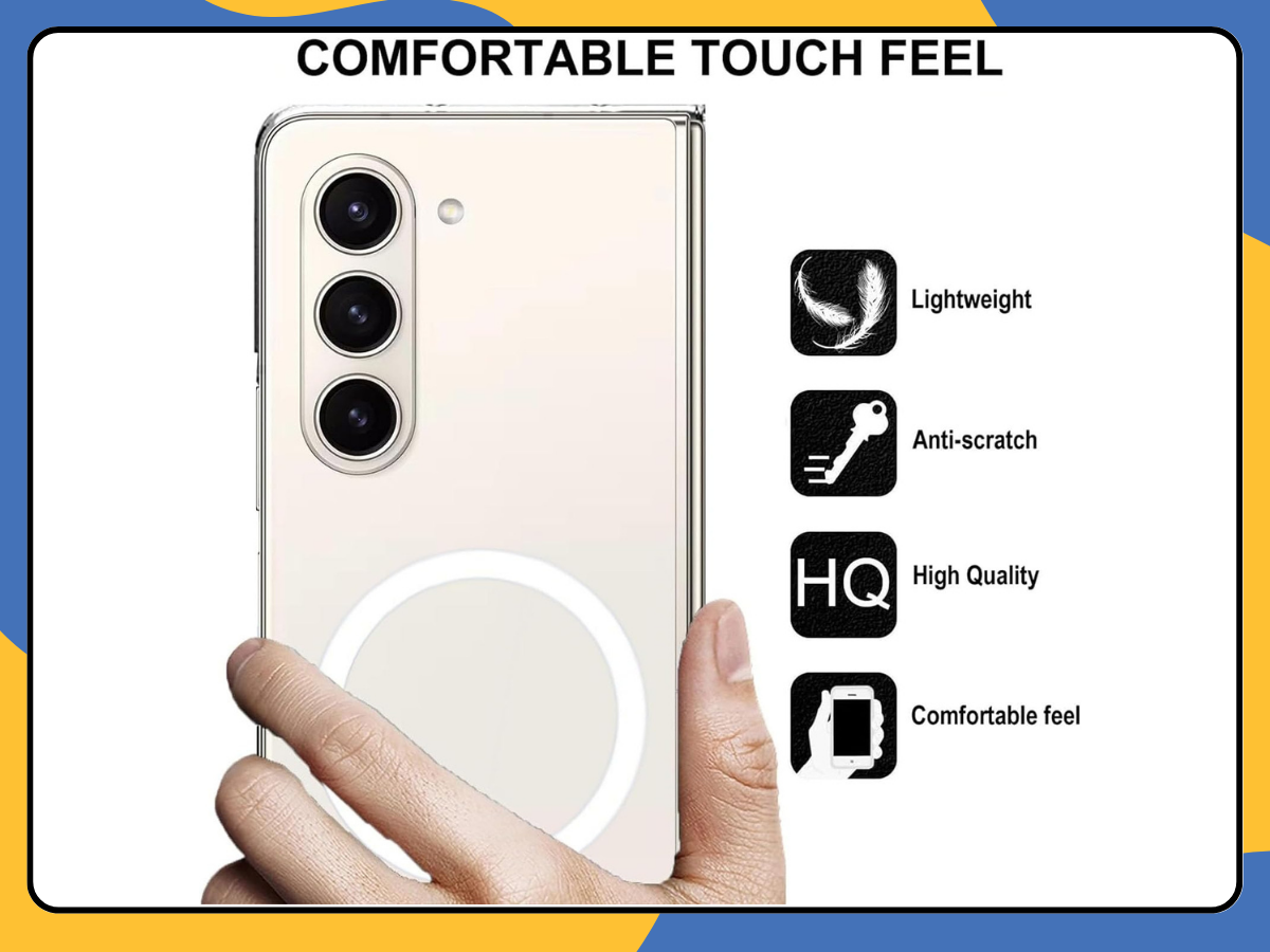 Magnetic Clear Case For Samsung Galaxy Z Fold 4 5 6 Shockproof Slim Bumper Cover