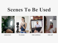 Portable RGB LED Video Light Mini Photography Fill Light for Camera & Streaming