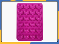 Silicone Suction Cup Phone Holder Sticky Adhesive Mount Pad for Desk, Glass UK