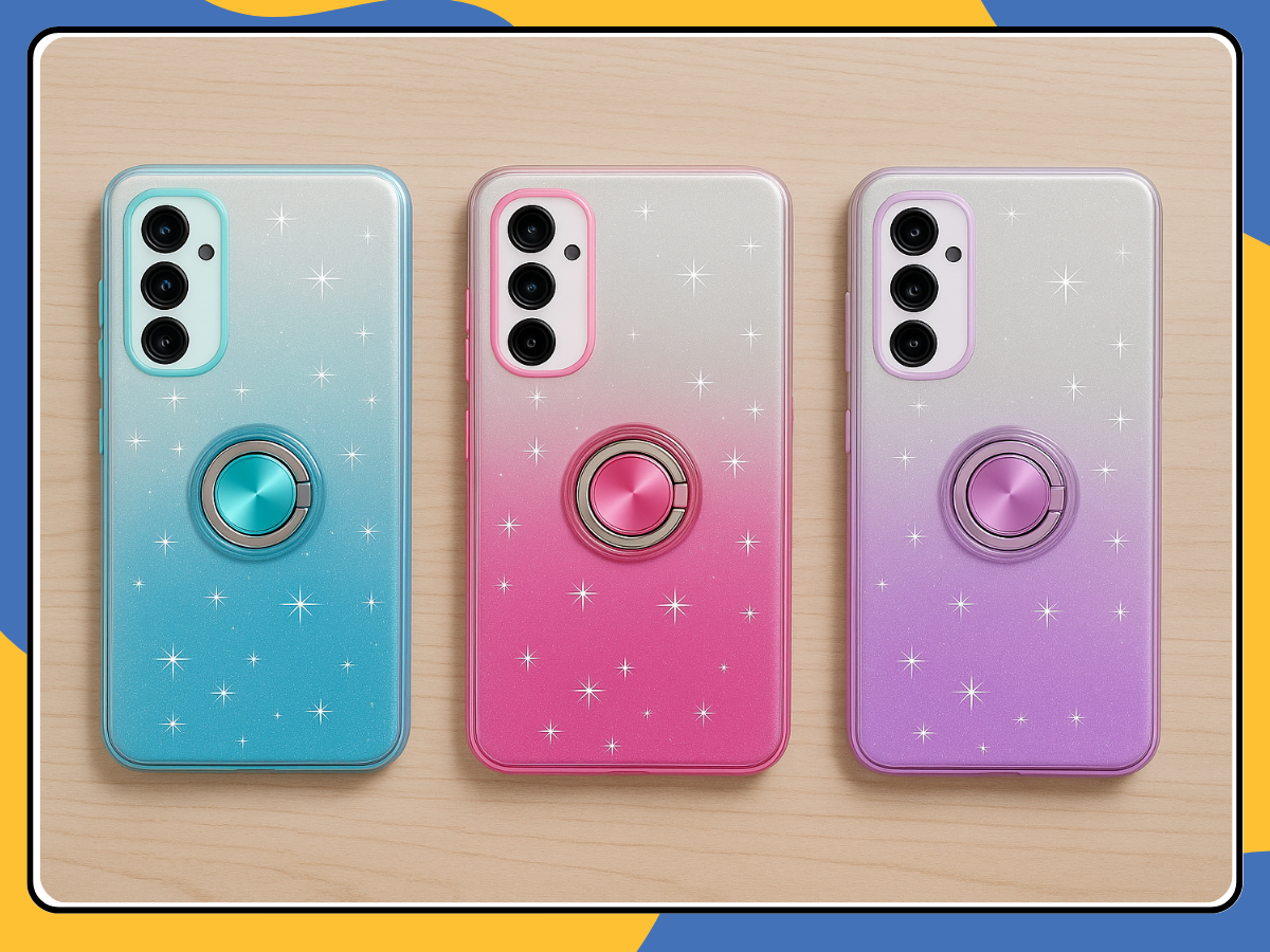 Glitter Bling Ring Shockproof Case For Samsung Galaxy A34/ A21 FE Phone Cover UK