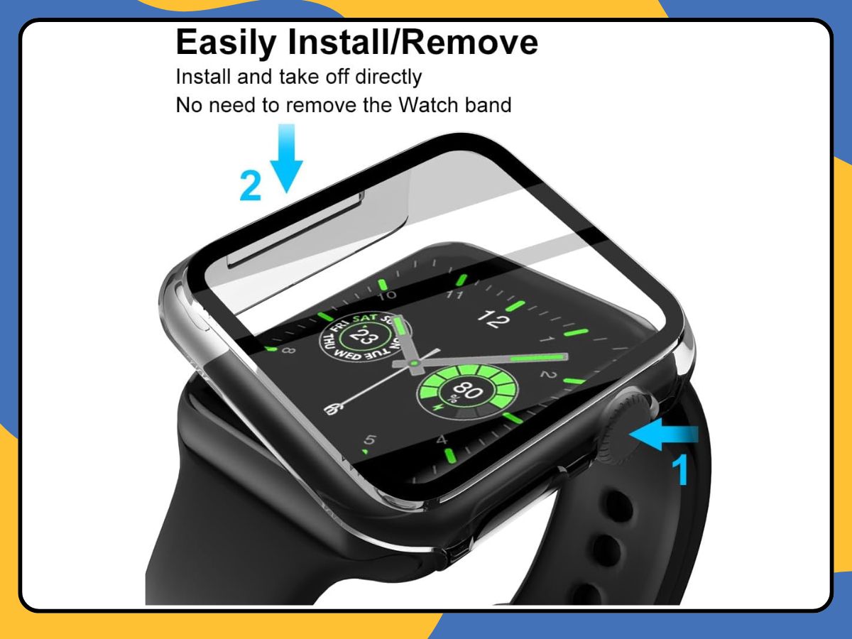 Apple Watch Case GEL TPU Cover Screen Protector For iWatch 7 8 9 6 5 4 SE Series