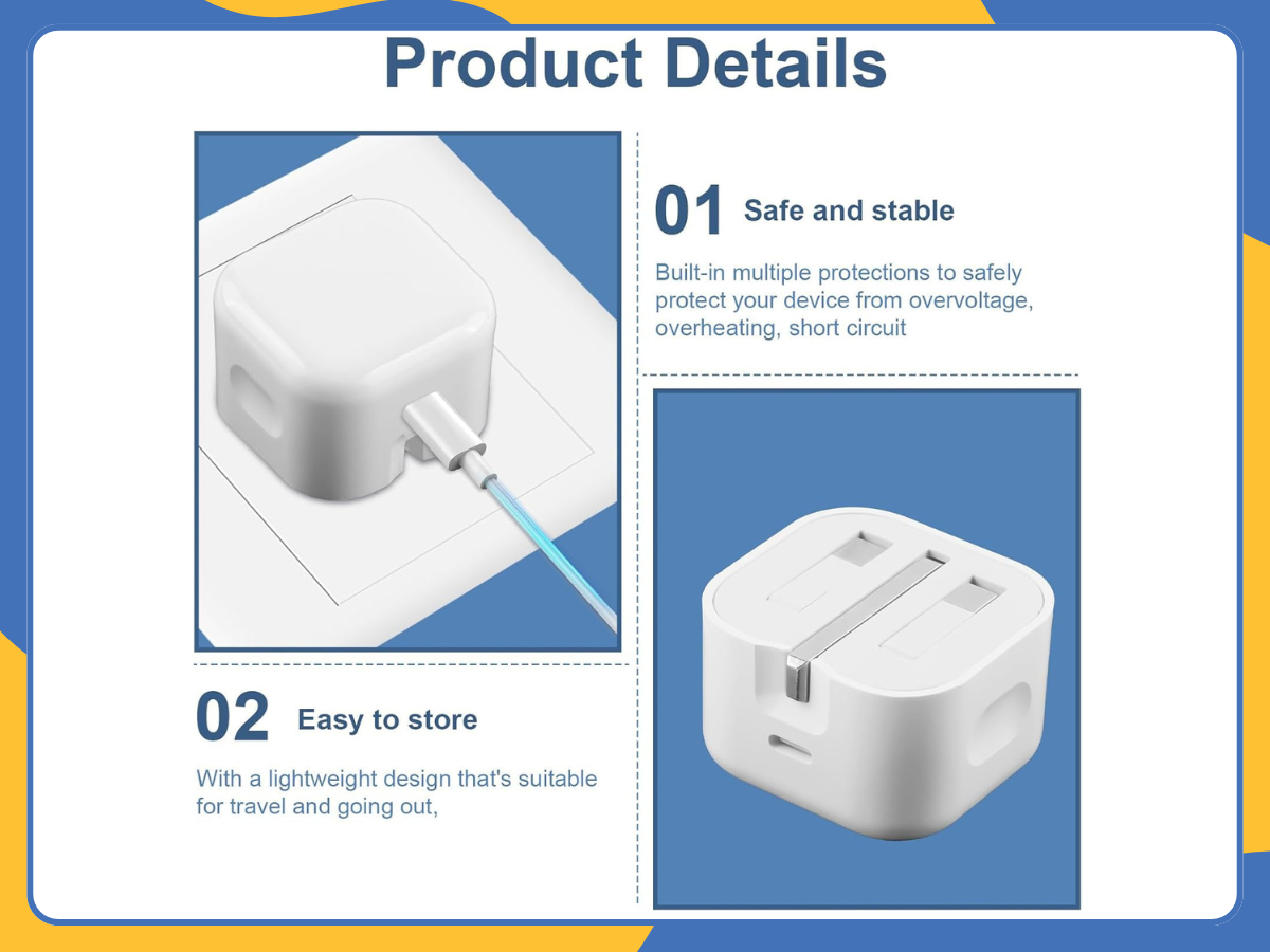 20W USB-C PD Fast Charger Power Adapter Plug For iPhone 15 14 Pro Max Samsung UK