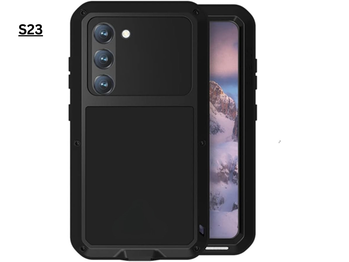 Aluminum Heavy Duty Armor Military Screw Case for iPhone 7-16 Pro Max & S21-S24