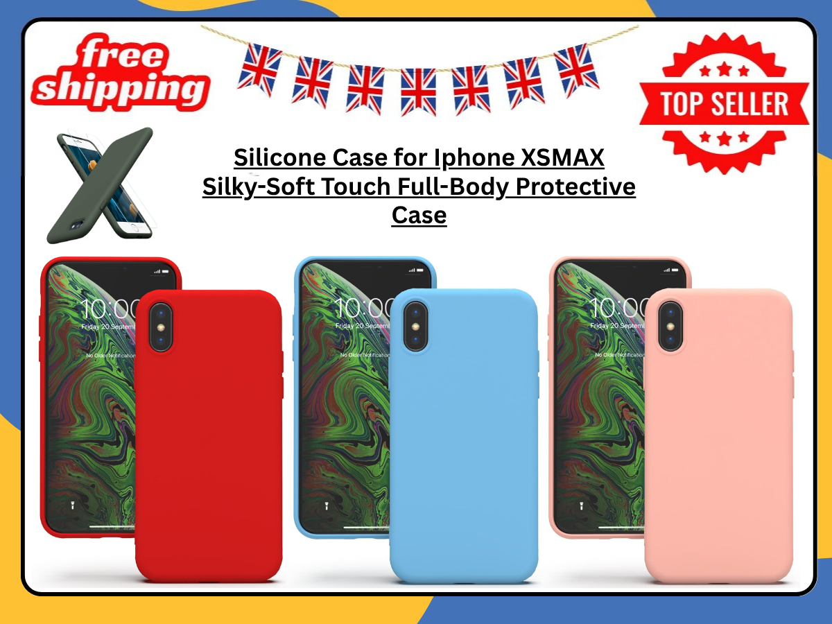 iPhone XS Max Case Shockproof Silicone Matte Gel Soft TPU Rubber Cover UK Stock