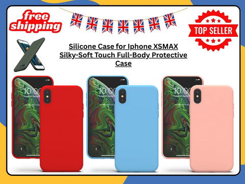 iPhone XS Max Case Shockproof Silicone Matte Gel Soft TPU Rubber Cover UK Stock