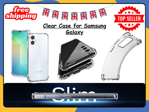 For Samsung Galaxy A54 A52 A32 5G A Series Clear Shockproof Phone Case Cover UK
