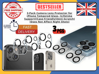3× Camera Lens Protector iPhone 11–16 Pro Max Tempered Glass Anti-Scratch Cover