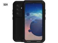 Aluminum Heavy Duty Armor Military Screw Case for iPhone 7-16 Pro Max & S21-S24