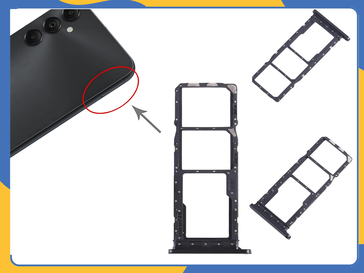 For Samsung Galaxy A05s SM-A057 Dual SIM SD Card Tray Slot Holder Replacement UK