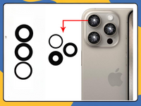 iPhone 15 Pro Max Rear Camera Glass Lens Replacement 3pc Adhesive OEM Quality UK