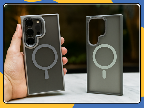 MagSafe Matte Magnetic Ring Case For Samsung A35 S25 Ultra Plus Shockproof Cover