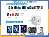 USB-C 20W PD Fast Charger Power Adapter Plug For iPhone 15 13 12 Pro Max Samsung