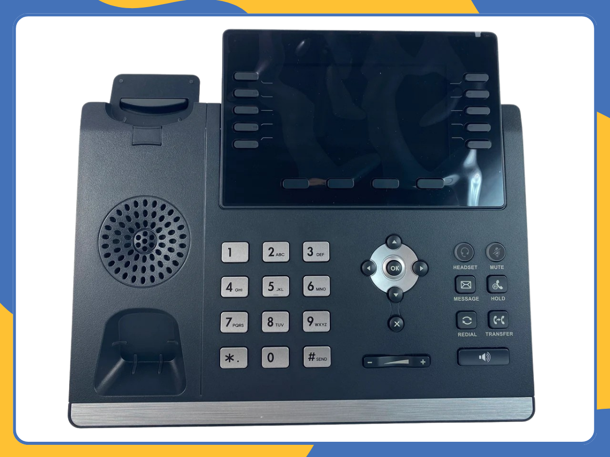 Yealink SIP-T46U Ultra-Elegant Gigabit IP Phone HD Voice | PoE | 16 Lines | VoIP