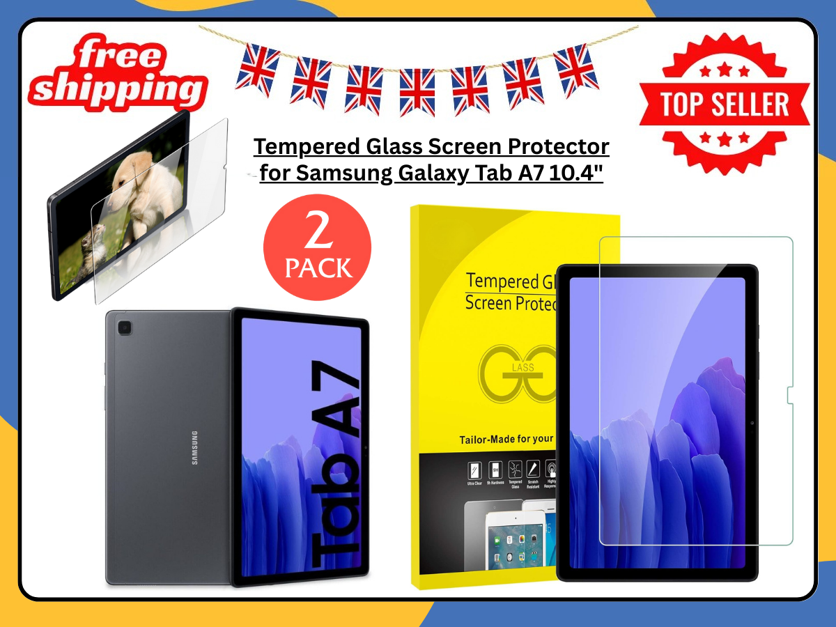 2X Screen Protector For Samsung Galaxy Tab A7 MATTE ANTIGLARE  Tempered Glass UK