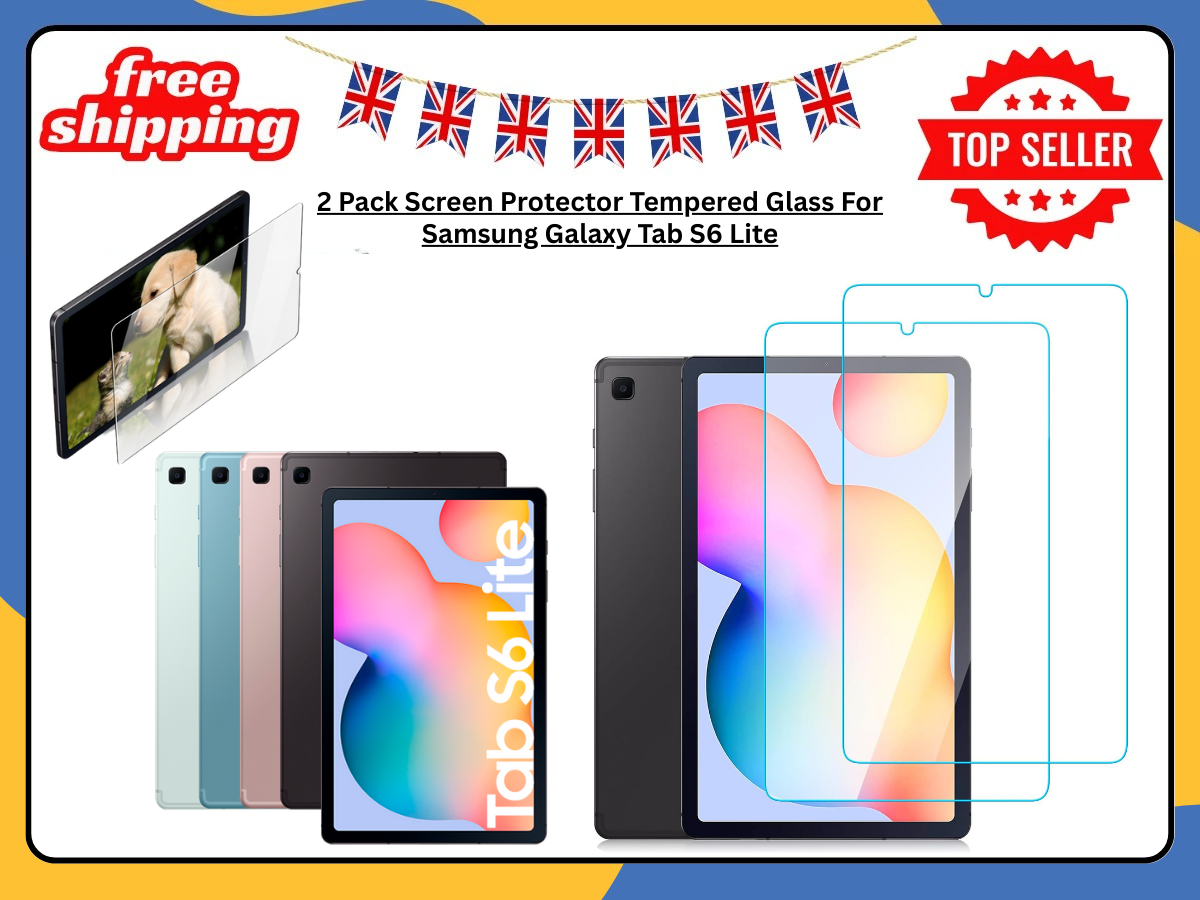 2X Tempered Glass Screen Protector For Samsung Galaxy Tab S6 Lite 10.4 P610 P615
