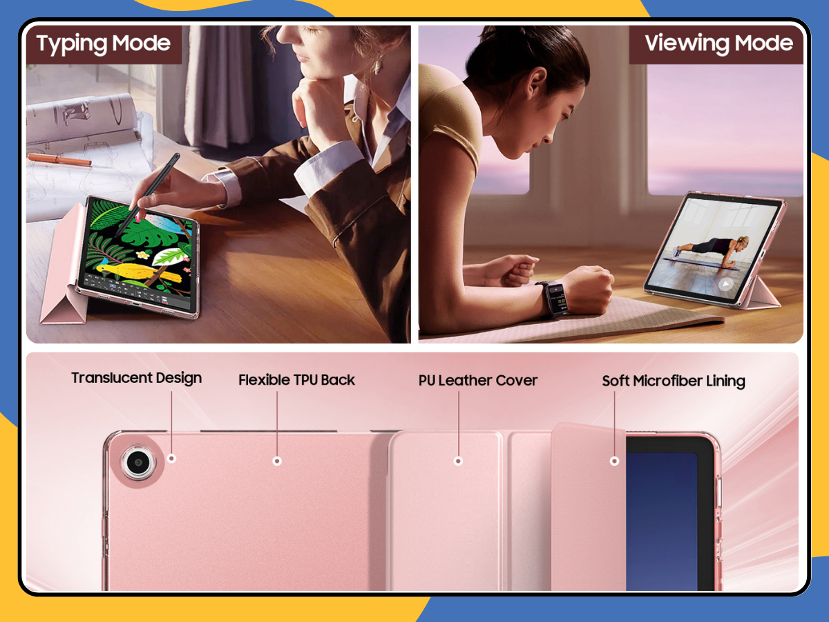 Samsung Galaxy Tab A9 Plus 11" PU Leather Flip Folio Stand Tablet Case Cover UK