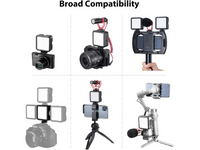 Portable RGB LED Video Light Mini Photography Fill Light for Camera & Streaming