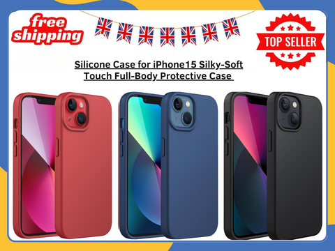 iPhone 15 Liquid Silicone Case Shockproof Matte TPU Back Phone Cover UK Stock