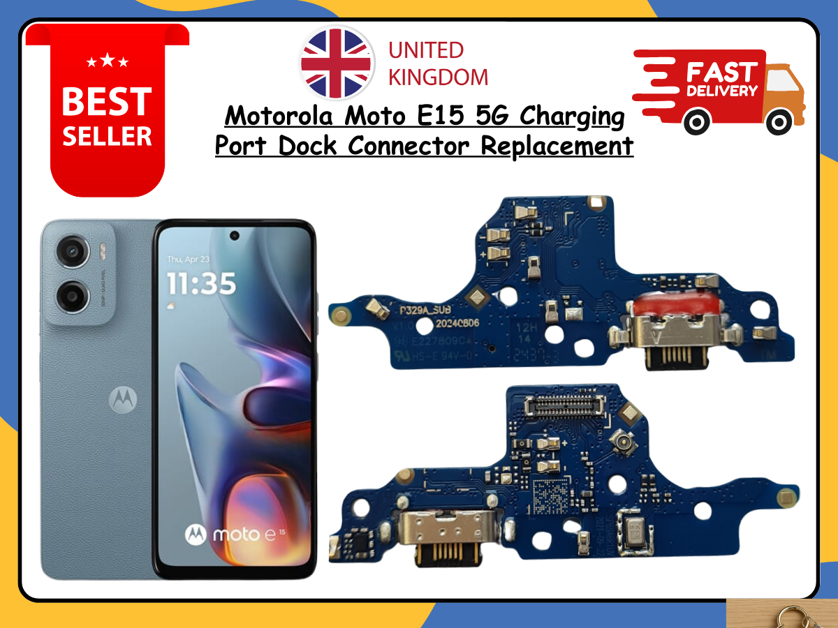 For Motorola Moto E15 Charging Port Dock Connector Flex Cable Mic Replacement UK
