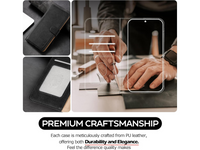 Motorola G35 G45 G55 G85 Folio Leather Gel Wallet Case Flip Cover with Card Slot