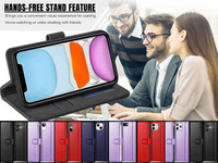 iPhone 7 8 Plus X XS Max XR 11 12 13 14 15 16 Pro Max Leather Magnet Wallet Case