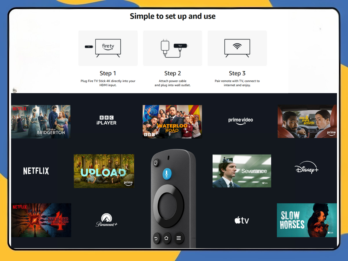 Amazon Fire TV Stick 4K Ultra HD | Alexa Voice Remote | Wi-Fi 6 Streaming UK